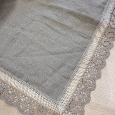 Galdauts pelēks ar mežģīnēm 160*300