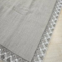 Galdauts pelēks ar mežģīnēm 150*300