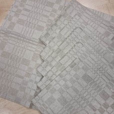 Lina galda salvetes 35*35 - 6 gab. ar dreļļu rakstu