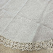 Galdauts apaļš balts diametrs 80 cm