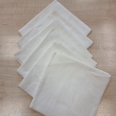 Lina galda salvetes 45*45 - 6 gab. piena baltas