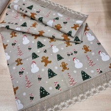 Galda sedziņa 46*90 ar mežģīnēm 