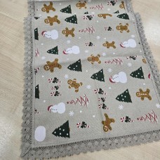 Galda celiiņš ar mežģīnēm 42*150 