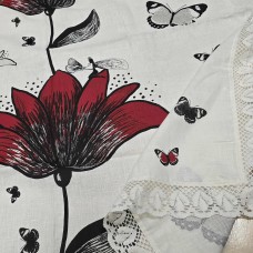 Galdauts  ar mežģinēm 156*156