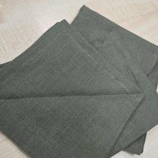 Lina galda salvetes 40*40 - 4 gab. sūnu zaļā krāsā