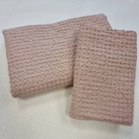 Lina dvielis maigi rozā krāsā 80*150